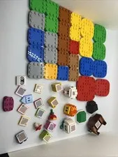 Lego Super Mario: Lot Of Assorted Pieces Plates Barcodes Shells &More