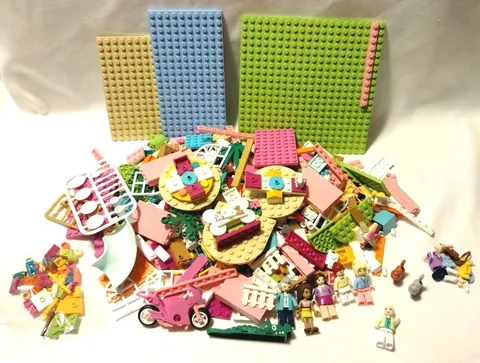 Lego Friends 1 LB Lot Bricks Parts Pieces Pets Motorcycle Playground Princess B2