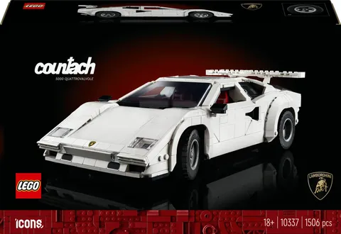 LEGO Icons Lamborghini Countach 5000 Quattrovalvole 10337 Building Toy Set New