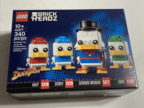 Lego Disney BrickHeadz Scrooge McDuck, Huey, Dewey, Louie 40477. NEW SEALED BOX