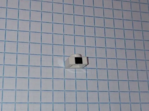 1 Genuine Lego part 3024pb010 White Square plate with black square side 1 by 1