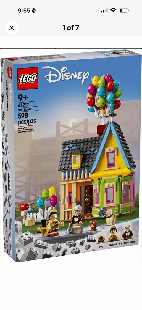 LEGO Disney 43217 "Up" House Complete Set 598 Pieces Ages 9+