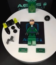 LEGO The Riddler Minifigure Bat023 Pristine Brand New Never Assembled