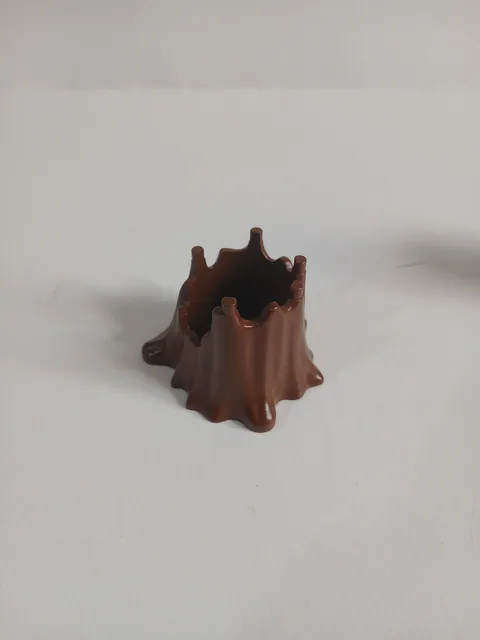 Rare Lego Hollow Tree Stump 6x6  Brown - Plant Tree 