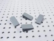 LEGO Lot of 4 Dark Bluish Gray 2x1 Slopes BP