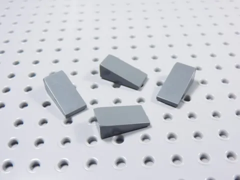LEGO Lot of 4 Dark Bluish Gray 2x1 Slopes BP