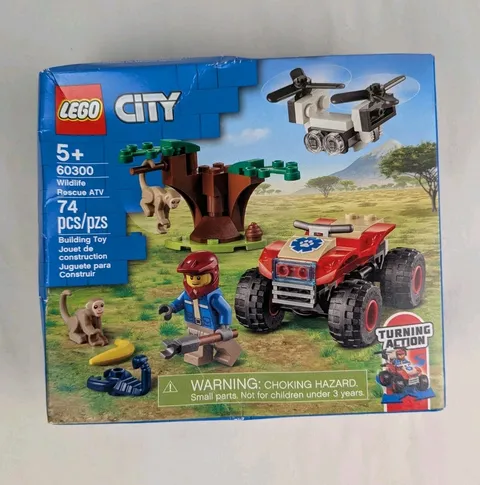 LEGO City Wildlife Rescue ATV 60300 Complete New Minifigure Set 74pcs Age 5+ 