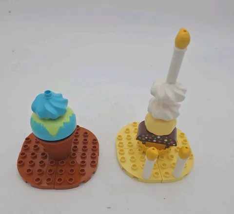 LEGO Duplo Lot Cupcake Lot Toppings Candle Whipped Cream Bricks Replacement