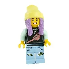 LEGO® Minifigure™ Parker L. Jackson Black Top with Beanie Hidden Side hs019