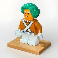 ✅ New LEGO Oompa Loompa - Female Minifigure idea251 Minifig 21360, Willy Wonka