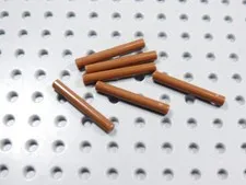 LEGO Lot of 6 Reddish Brown 3L Staffs Wands Blades Weapon Minifig BI