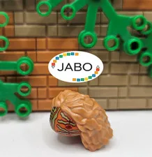 ( S12 / 9 / 23 ) LEGO 38115pb01 Hair Female Molded Dark Orange Headband