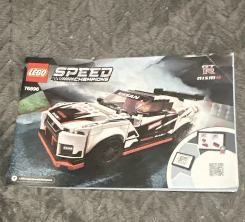 LEGO Nissan GT-R NISMO Speed Champions 76896 Instruction Manual Booklet