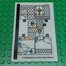 LEGO Sticker Sheet for Set 75980 Attack on the Burrow Sheet #2 New Authentic