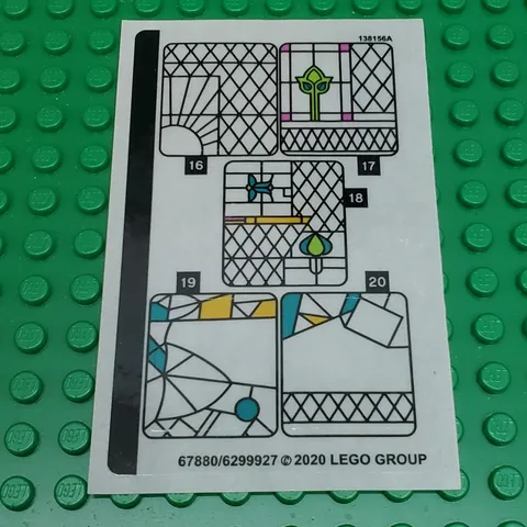 LEGO Sticker Sheet for Set 75980 Attack on the Burrow Sheet #2 New Authentic