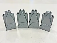 LEGO 47847 Light Bluish Gray Rock Panel 2x4x6 Castle Wall Mountain : Pack of 4