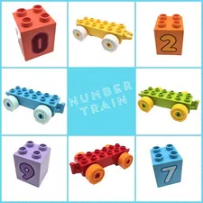 Lego Duplo NUMBER TRAIN LEARN TO COUNT Replacement Parts Pieces **YOUR CHOICE**