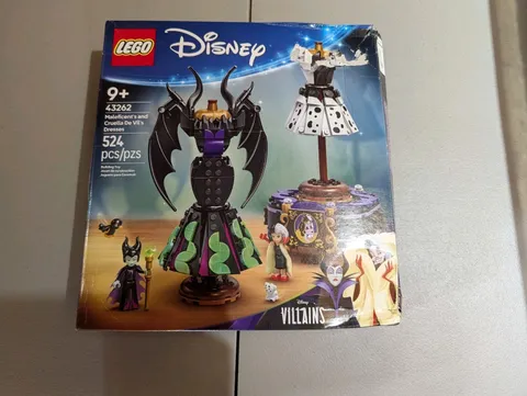 LEGO 43262 Disney Villains Maleficent’s & Cruella De Vil’s Dresses (Box Damage) 