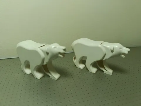 Lego White Polar Bear x 2