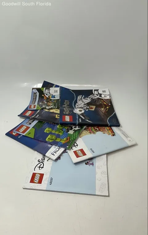 Lot Of 7 Pcs Assorted Lego Large Print Mixed Instruction Manuals For Age 3+