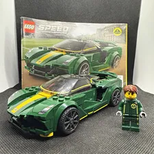 LEGO Speed Champions Lotus Evija 76907 w/ Instructions & Minifigure No Box