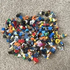 LEGO Minifigures Mixed Lot Assorted Characters & Minifigure Parts Bulk Bundle