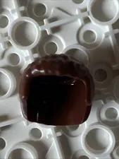 LEGO 21778 Reddish Brown Minifigure, Hair Male with Coiled Texture