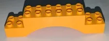 LEGO Duplo Bright Light Orange 2x10x2 Arch Piece Part 51704 EUC 2 x 10 x 2
