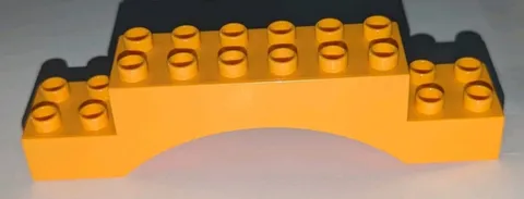 LEGO Duplo Bright Light Orange 2x10x2 Arch Piece Part 51704 EUC 2 x 10 x 2