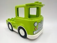 Lego Duplo Vehicle Lime Green Truck, Bee Logo on Front