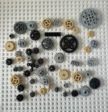 LEGO Lot of 50 Technic Gears (Exactly As Pictured)