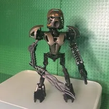 LEGO Bionicle Shadow Toa Nuva Infected Makuta 8534 Black Kanohi Hau Custom  Moc