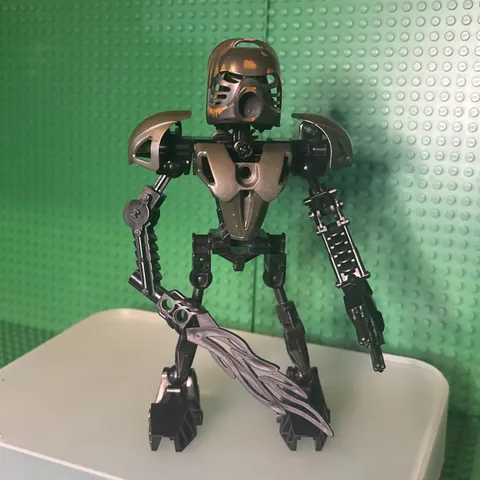 LEGO Bionicle Shadow Toa Nuva Infected Makuta 8534 Black Kanohi Hau Custom  Moc