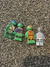 LEGO Teenage Mutant Ninja Turtles Lot of 4 Minifigures + Brown Round Piece