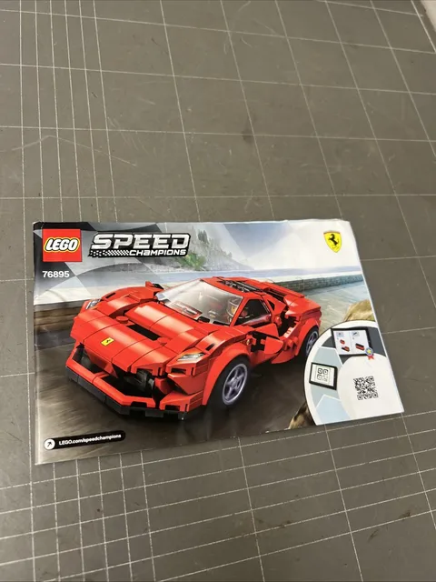 VINTAGE TOY LEGO MANUAL INSTRUCTIONS BOOKLET ART SPEED CHAMPIONS 75895