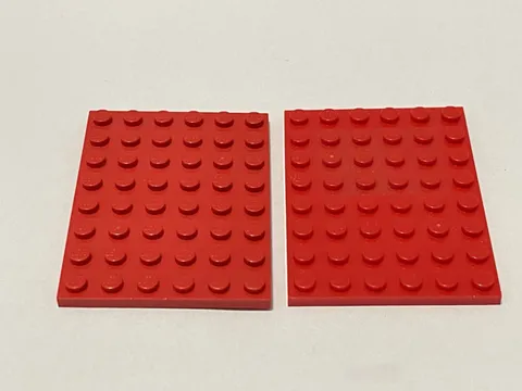 Lego 3036 Red Replacement Add-on Pieces Parts Lot of 2