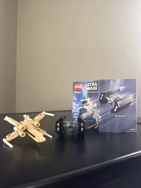 Vintage Lego Star Wars #4484 Mini X-Wing Fighter & TIE Advanced Set, 2003