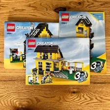 LEGO Creator Instruction Manuals 4996 Beach House 3-in-1 Set 1 2 3 Yellow OS