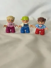 LEGO DUPLO Lot of 3 Child Figures 2 Girls 1 Boy