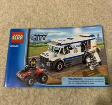 Lego City 60043 Prisoner Transporter Toy Building Set Instruction Manual Book
