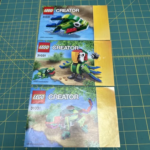 2015 LEGO 31031 Creator 3 in 1 Rainforest Animals instruction manual only