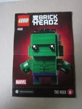 Lego Brick Headz Building Instructions Instruction 41592 The Hulk