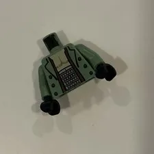 LEGO Minifig Torso, Open Shirt Sand Green Dr. Octopus Doc Ock Spider-Man 2 2004