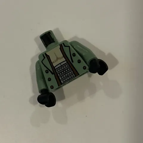 LEGO Minifig Torso, Open Shirt Sand Green Dr. Octopus Doc Ock Spider-Man 2 2004