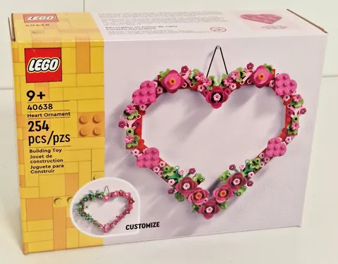 LEGO - Customizable Heart Ornament - #40638 - New