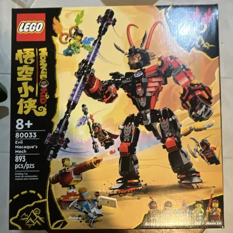 LEGO Monkie Kid 80033 Evil Macaque’s Mech Set 893 pcs Ages 8+