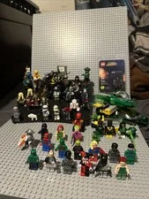 Lego Minifig Lot Batman 1 2006 Sdcc Atom Legends Green Lantern Supergirl
