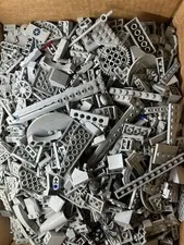 LEGO Lot - 700 Grey Mixed Variety Pieces- Parts & Pieces