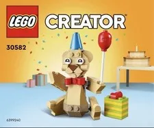 LEGO Creator Birthday Bear (30582) polybag set containing 80 pieces. New.