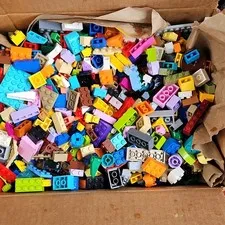 LEGO Bulk Lot Bricks & Pieces Multicolor Plastic Parts in Box, 3+, 10+